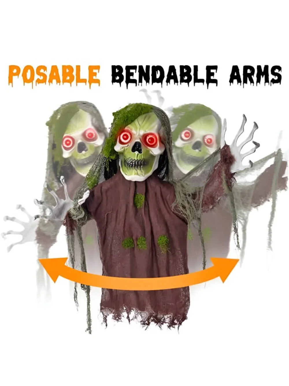 Halloween Decoration Outdoor Animatronic Zombie Groundbreaker, Halloween